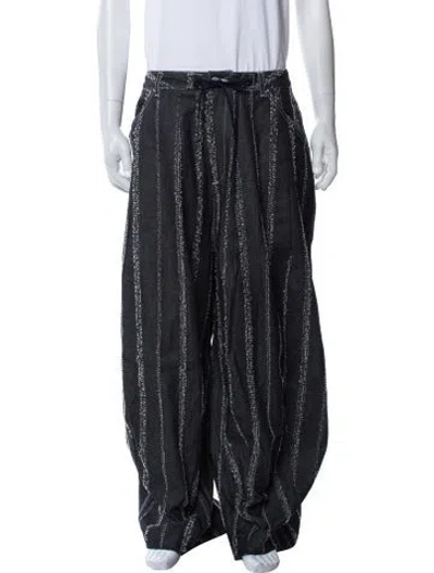 Pre-owned Needles Striped Pants In Blue