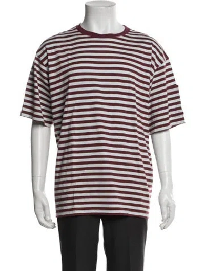 Pre-owned Needles Striped Short Sleeve Shirt In Multi