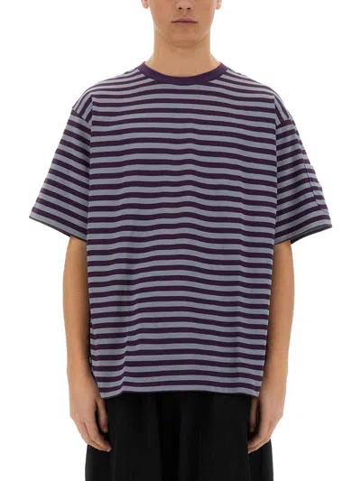 Needles Striped T-shirt In Purple