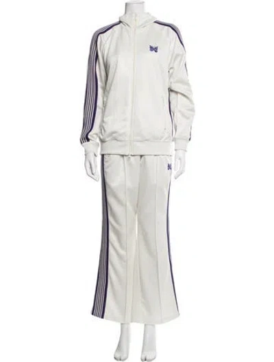 Pre-owned Needles Striped Tracksuit In Neutral