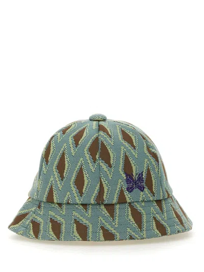 Needles Stylish Men's Printed Hat In Azure