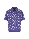 Needles Crewneck Sweater Star Pattern In Purple