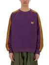 Needles Relaxed Fit Purple Sweatshirt In Purple