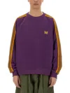 Needles Relaxed Fit Purple Sweatshirt In Purple