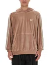 Needles Men's Sweatshirt With Logo In Brown