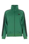 Needles Green Polyester Sweatshirt In Green