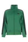 Needles Green Polyester Sweatshirt In Green