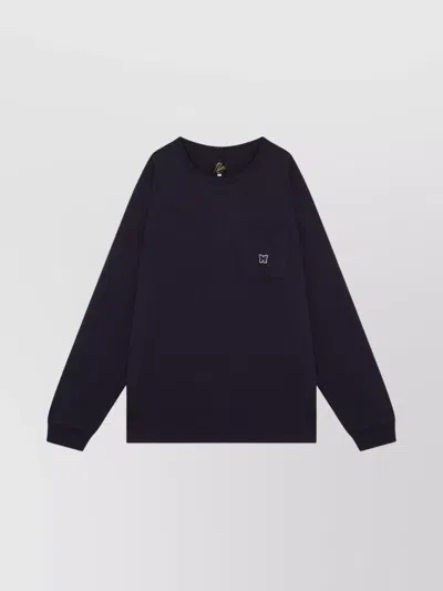 NEEDLES T-SHIRT LONG SLEEVED CHEST POCKET