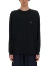 Needles Long Sleeve Crewneck T-shirt In Black