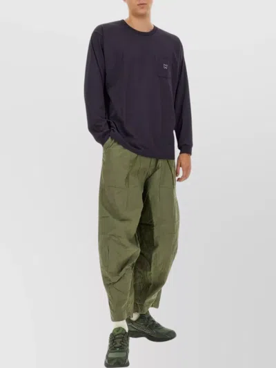 NEEDLES T-SHIRT WITH POCKET AND LONG SLEEVES