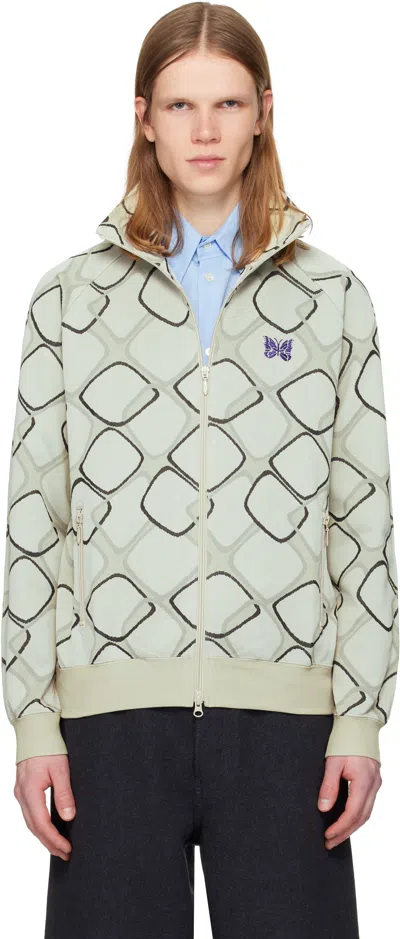 Needles Taupe Abstract Track Jacket In Green