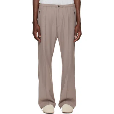 Needles Taupe Cavalry Twill Boot-cut Warm Up Trousers In Pink