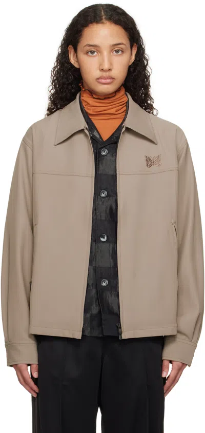 Needles Taupe Sport Jacket In A-taupe