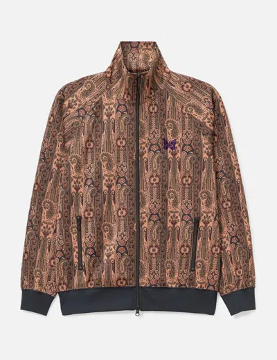 Needles Track Jacket - Poly Jacquard In Brown