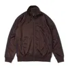 Needles Brown Poly Smooth Track Jacket In Dark Brown