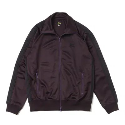 Needles Purple Poly Smooth Track Jacket In Dark Purple