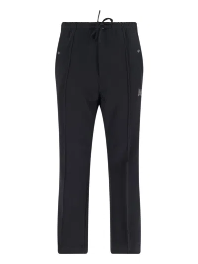 Needles Black Piping Cowboy Trousers In C-black