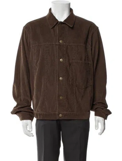 Pre-owned Needles Trucker Jacket In Brown