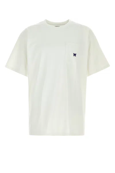 Needles T-shirt Oversize In Cotone Bianco Uomo