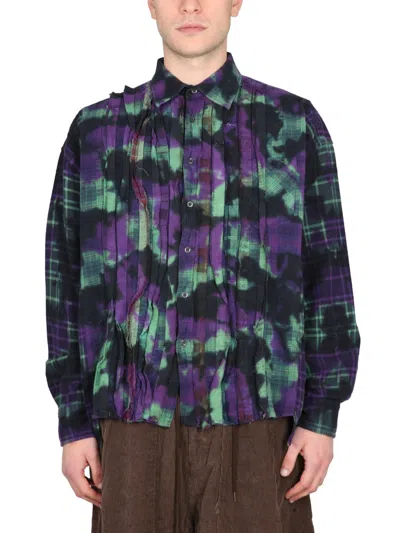 NEEDLES NEEDLES UNEVEN DYE SHIRT