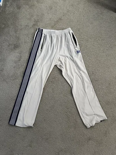Pre-owned Needles Velour Track Pants White/blue