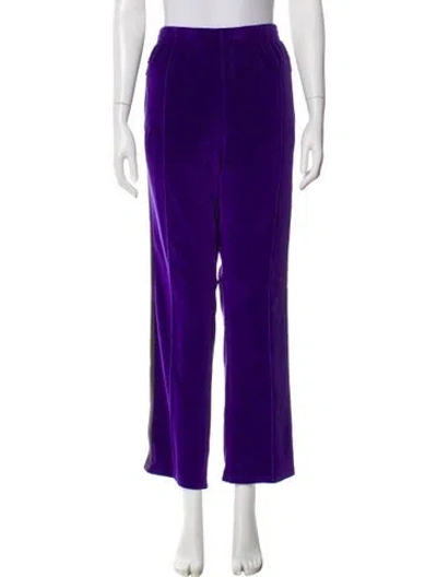Pre-owned Needles Velvet Sweatpants In Purple