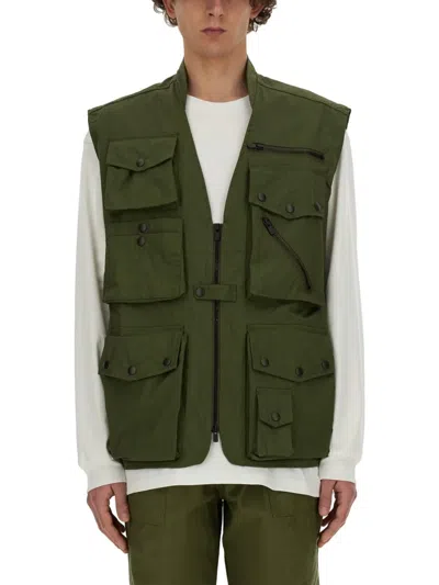 Needles Vest With Pockets In Green