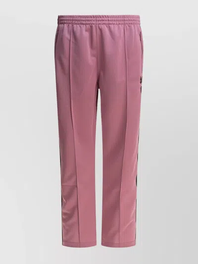 Needles Waistband Trousers With Side Stripes And Zip Pocket In Pink