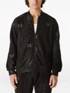 Needles Web-print Track Pants In Black