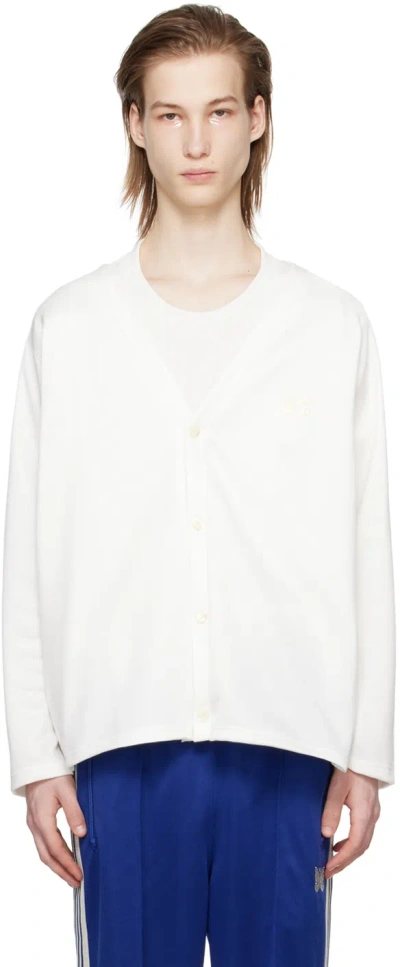 Needles White Buttoned Cardigan In A-off White