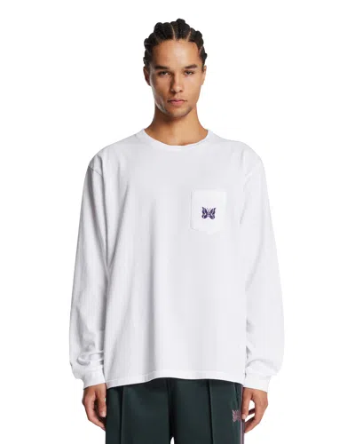 Needles White Long-sleeve Logo T-shirt