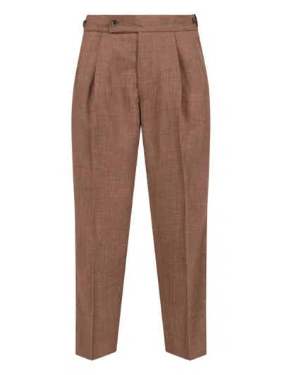 Needles Wide Tailored Trousers In Brown
