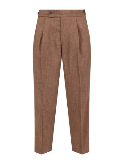 Needles Wide Tailored Trousers In Brown