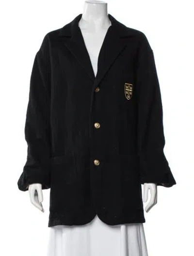 Pre-owned Needles Wool Blazer In Black