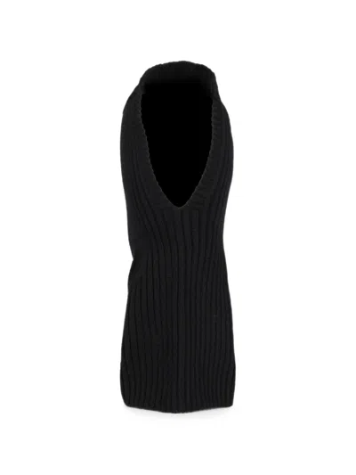 Needles Wool Ribbed-knit Balaclava In Black