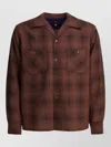 Needles Wool Shirt With Chest Pockets And Long Sleeves In Burgundy