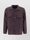 Needles Paisley Wool Shirt In Purple
