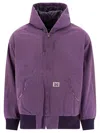 Needles Relaxed Fit Hooded Jacket With Vintage Wash Finish In Purple