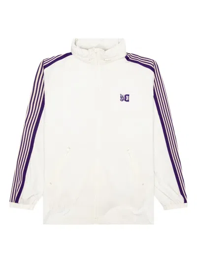Needles X Dc Shoes Embroidered-logo Jacket In White