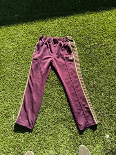 Pre-owned Needles X Nepenthes New York Needles Narrow Trackpants In Green