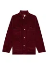 Needles X Smith's Corduroy Shirt Jacket In Red