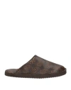 Needles X Suicoke Man Mules & Clogs Dark Brown Size 9 Rubber, Pvc - Polyvinyl Chloride In Brown