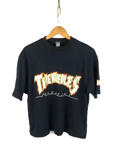 Pre-owned Needles X Thrasher Megazine Shirt In Black
