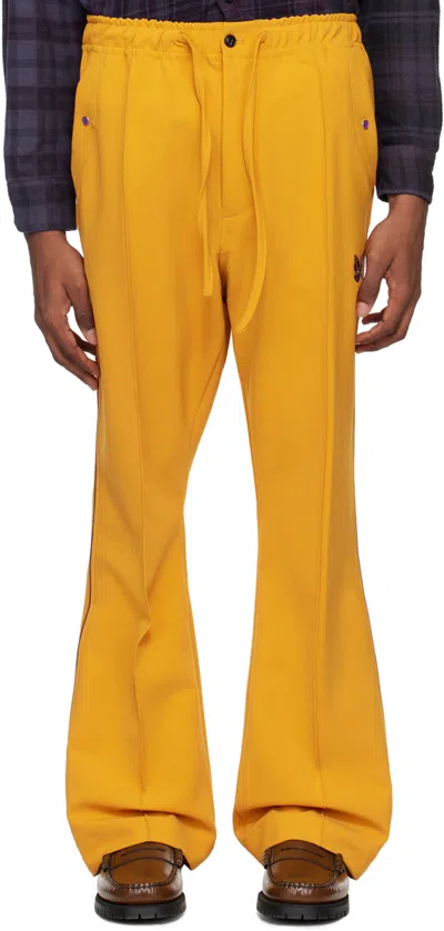 Needles Yellow Piping Cowboy Trousers In A-gold
