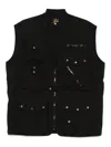 Needles Zip-up Gilet In Black