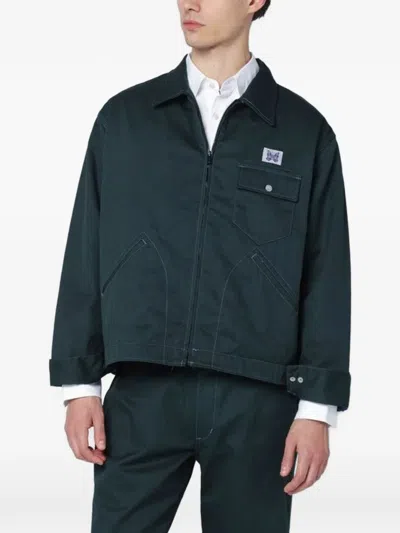 Needles Zip-up Shirt Jacket In Green