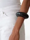 Neeka Studios Big Bangle Bracelet In Black