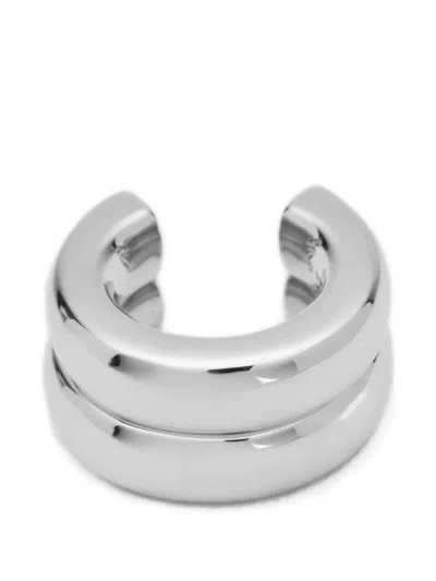 Neeka Studios The Ring Stacked-effect Open Ring In Silver