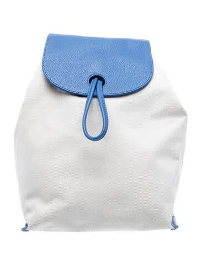 Pre-owned Neely & Chloe Canvas Backpack In Neutral