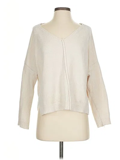 Pre-owned Neely Pullover Sweater In White